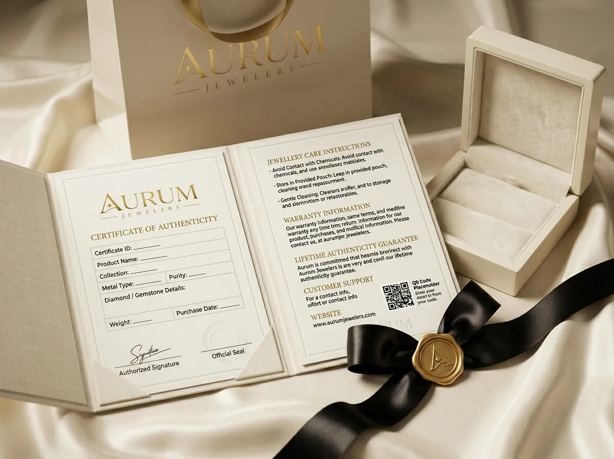 Jewellery Certificate Card